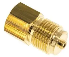 Veilige Betaling Manometer verloop Messing Vernikkeld 1/2” Bi x 1/2”Bu