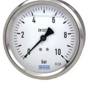 Authentiek Glycerine Manometer 63mm Achter Aansluiting 0-1000 Bar