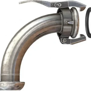 Dallai bocht 90gr M-deel x V-deel - type C - verzinkt - 216 mm Luxe