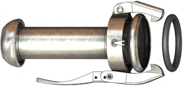 Must-Have Dallai verloopstuk M-deel x V-deel - type C - verzinkt - 108 x 159mm