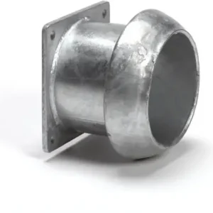 Dallai V-deel + buis x vierkantflens - type C - verzinkt - 159x150mm Speciale Aanbieding