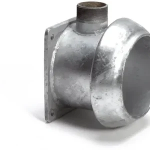 Dallai V-deel+buis+uitloopxvierkantflens - type C - verzinkt -159mmx2-1/2"x6 Origineel