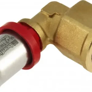 Wereldwijde Verzending Bonfix Perskoppeling - 1x Alu-pers 1x Binnendraad - Kniekoppeling - 1/2” x 16mm