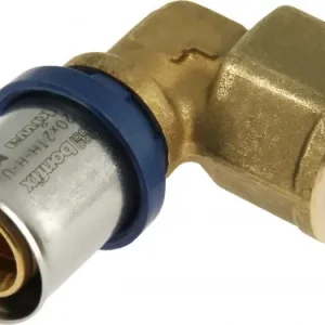 Luxe Bonfix Perskoppeling - 1x Alu-pers 1x Binnendraad - Kniekoppeling - 1/2” x 20mm