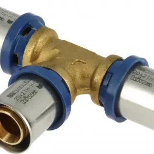 Authentiek Bonfix Perskoppeling - 3x Alu-pers - T-koppeling - 20 x 20 x 20mm