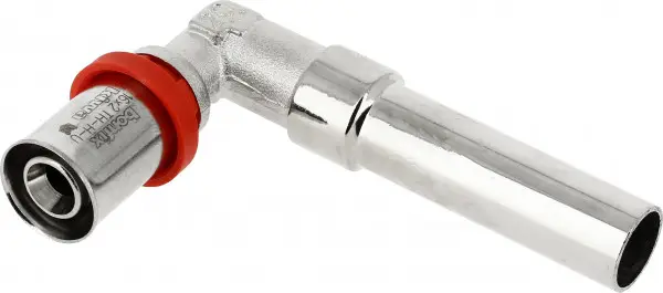 Lage Kosten Bonfix Perskoppeling - 1x Alu-pers 1x Insteek - Kniekoppeling - 16mm x Ø15