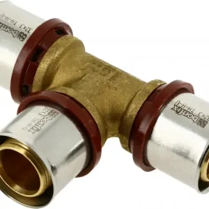 Uitverkoop Bonfix Perskoppeling - 3x Alu-pers - T-koppeling - 32 x 32 x 32mm