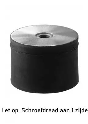 Actieprijs Cilindrische Trillingsdemper Type E 25 x 17 - 55 Shore M6i