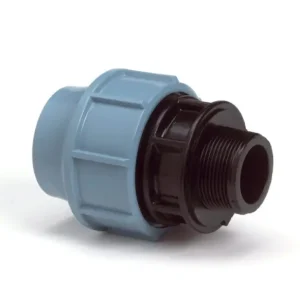 Puntstuk voor PE/tyleen - 16mm x 3/4” Buitendraad - 16 bar Op = Op