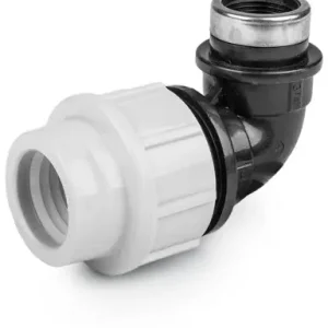 Rechtstreeks Van De Fabrikant Schroefknie 90gr voor PE/tyleen - 25mm x 3/4” binnendraad - 16 bar