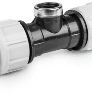 Schroef t-stuk voor PE/tyleen - 32mm x 1” binnendraad - 16 bar Snelle Levering