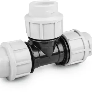 Voordeelprijs T-stuk voor PE/tyleen - 40mm - 16 bar