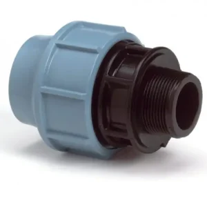 Laatste Versie Puntstuk voor PE/tyleen - 25mm x 1” buitendraad - 16 bar