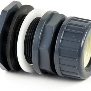 Druk PVC doorvoer met klemring - 32mm x 1-1/4 Express Levering