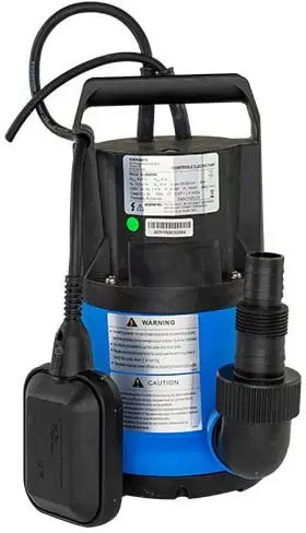 Nieuw Model Dompelpomp met vlotter - KIN pumps SUB 400 A - kunststof - 230 volt (Max. capaciteit 9m³/h)