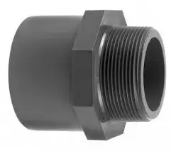 Uitverkoop Druk PVC puntstuk - 40/50mm x 1” - 16 bar