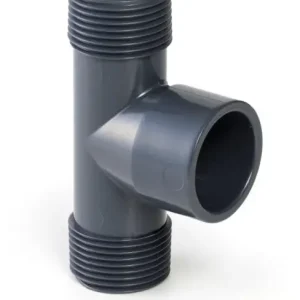 Druk PVC draad t-stuk - 1” x 32mm Buitendraad - 10 bar Bestseller