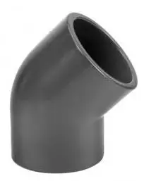 Goedkoop Druk PVC knie 45gr - 40mm - 16 bar