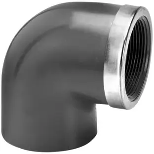 Speciale Aanbieding Druk PVC schroefknie 90gr - 110mm x 4” - 10 bar