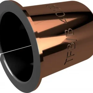Tijdelijk Beschikbaar Cilinderbus met flens - Lagerbus - Glijlager - TEF-MET/B - Sinter Brons / PTFE - 4/5.5/90.75x4 mm
