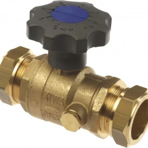 Beperkte Voorraad Bonfix Stopkraan in kogeluitvoering Met aftapgelegenheid 54 - 2 x knel