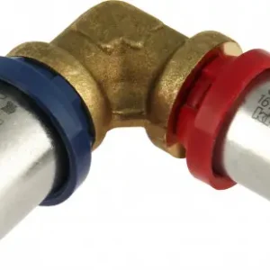 Must-Have Bonfix Alu-pers fitting Kniekoppeling - verlopend 20 x 16 - 2 x Alu-pers