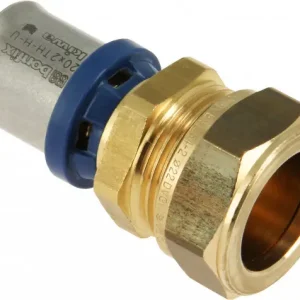 Bonfix Alu-pers fitting Rechte verloop koppeling 20x15 - alu-pers x knel Premium