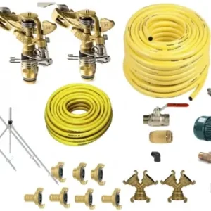 Actieprijs Sproeierset M - 1350m² (Compleet met pomp, slangen, koppelingen, sproeistatieven en sproeiers)