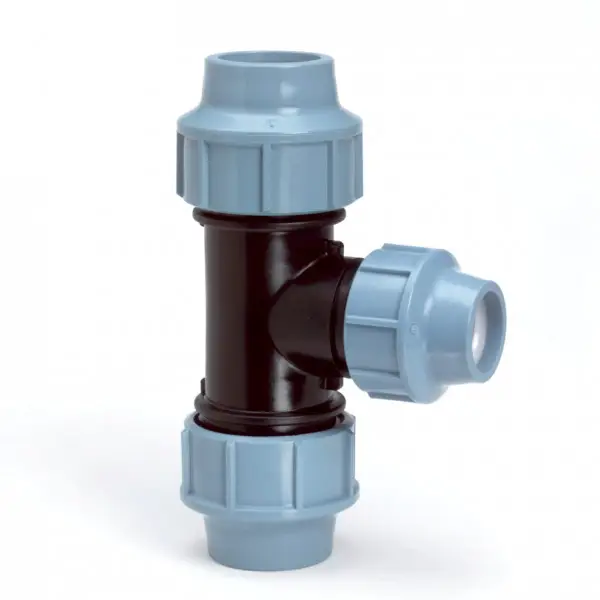 Verloop t-stuk voor PE/tyleen - 63x40mm - 16 bar Direct Beschikbaar