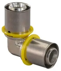 Garantie Inbegrepen Uponor MLC-G gas persknie 90° - pers x pers - 32mm x 32mm