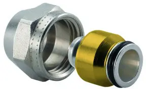 Voordeelprijs Uponor schroef koppeling - binnendraad x knel - 1/2" x 16mm