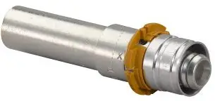 In De Mode Uponor S-Press overgangs koppeling - pers x spie - 14mm x 15mm (Cu)