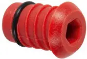 Nieuwe Collectie Henco - afsluitplug - 16mm - rood - kunststof