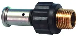 Koopje Henco - draad koppeling - pers x buitendraad - 40mm x 1-1/4" - pvdf