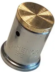 Henco - eindkap - pers - 26mm - messing Tijdelijk Beschikbaar
