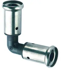 Henco - knie 90° - pers x pers - 40mm x 40mm - pvdf Lage Kosten