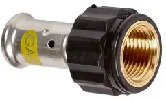 Henco - schroef koppeling - gas - pers x binnendraad - 20mm x 1/2" - pvdf Handgemaakt