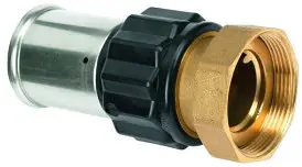 Ambachtelijk Henco - schroef koppeling - pers x wartel - 50mm x 2" - pvdf