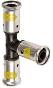 Henco - T-stuk 90° - gas - pers x pers x pers - 26mm x 26mm x 26mm - pvdf Beperkt Aanbod