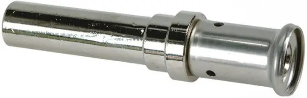 Beperkte Voorraad Henco - Koppeling - pers x knel - 20mm x 22mm - messing vernikkeld