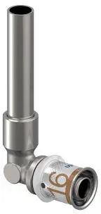 Uponor S-Press Plus overgangs knie - spie x pers - 12mm x 16mm - Smart Aqua - Kiwa Shop Nu