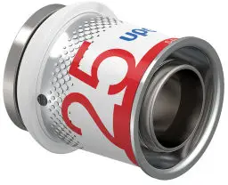 Uponor S-Press Plus eindstuk - pers - 25mm - Kiwa Handgemaakt