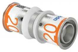 Speciale Aanbieding Uponor S-Press Plus koppeling - pers x pers - 20mm x 20mm - messing - Kiwa