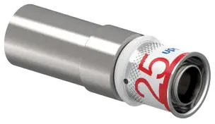 Snelle Levering Uponor S-Press Plus overgangs koppeling - spie x pers - 28mm x 25mm - messing - Kiwa