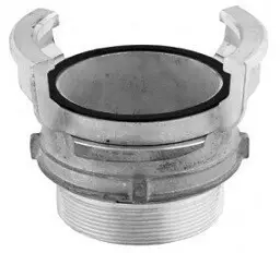 Bestel Nu Guillemin koppeling - met grendelring x buitendraad - 2" - RVS