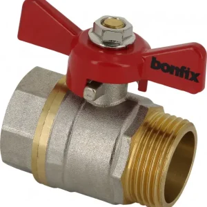 Populair Bonfix Kogelkraan/schuifafsluiter - Rode vlindergreep bediening - drukklasse PN25 / PN30 1 PN30 - binnendraad x buitendraad