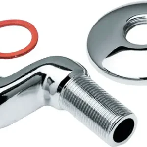 Veilige Betaling Bonfix Sanitaire aansluitkoppeling S-koppeling sprong 30 mm 3/4 x 1/2 - met verchroomde rozet en fiberring