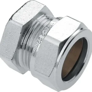 Bonfix knelkoppeling - Eindkoppeling - 15mm - Vertint Messing Gratis Verzending