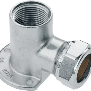 Bonfix knelkoppeling - Muurplaat - binnendraad - 1/2” x 15mm - Vertint Messing Seizoensaanbieding