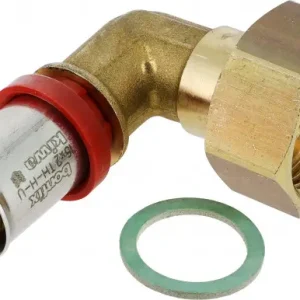 Bonfix Alu-pers fitting 2-delige kniekoppeling - met losse klingerit ring 3/4 x 16 - binnendraad x alu-pers Limited Edition